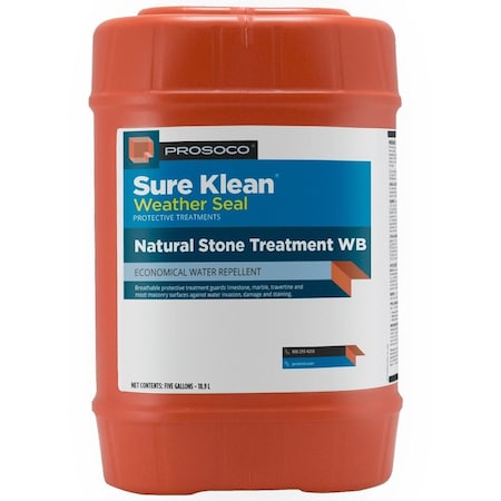 Prosoco Natural Stone Treatment WB Economical Water Repellent 5 Gallon 40059-05GAL